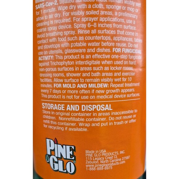 Pine Glo Antibacterial & Disinfectant All Purpose Cleaner 50 Ounces Fresh Citrus - Picture 8 of 9